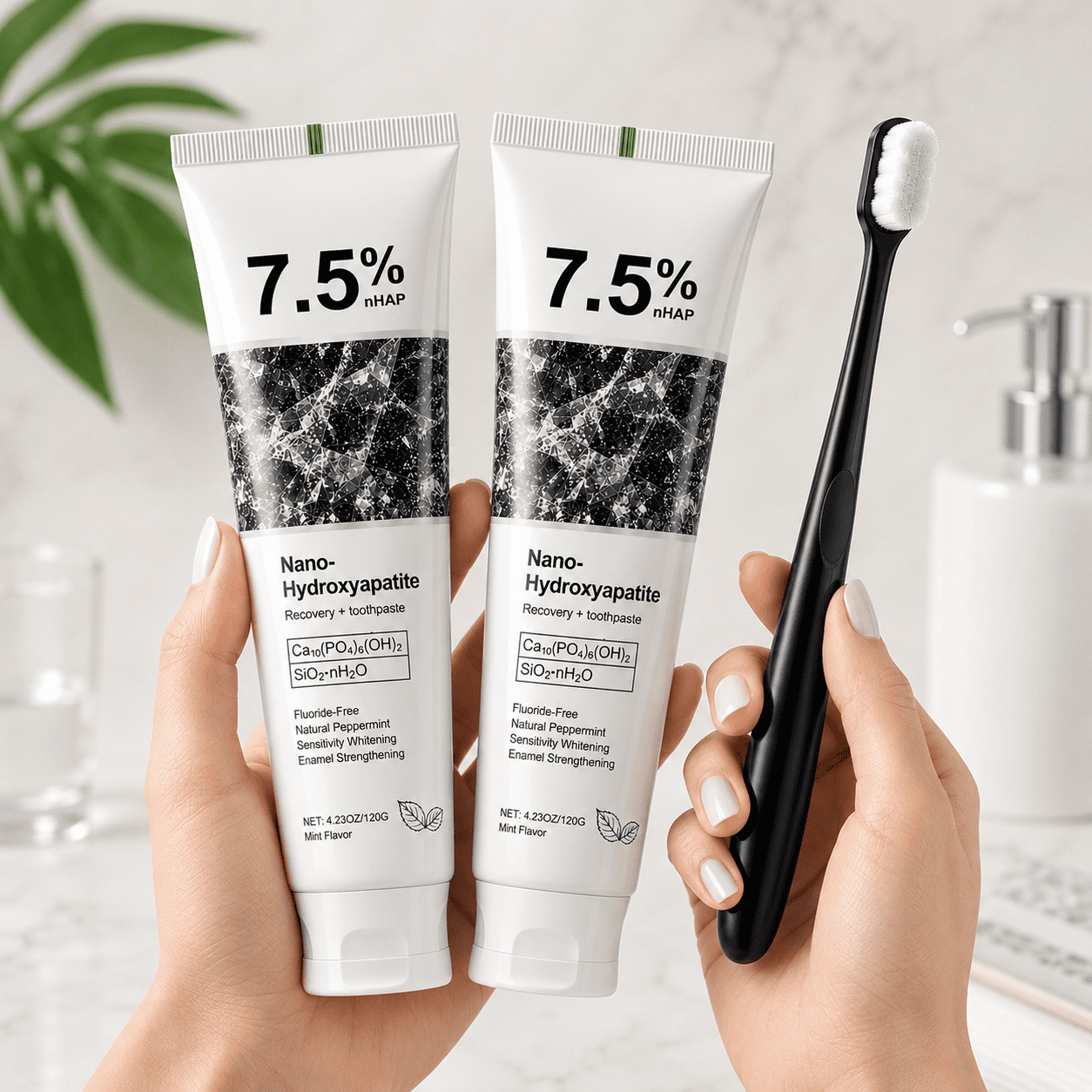 7.5% Hydroxyapatite Toothpaste + FREE Nano ToothBrush