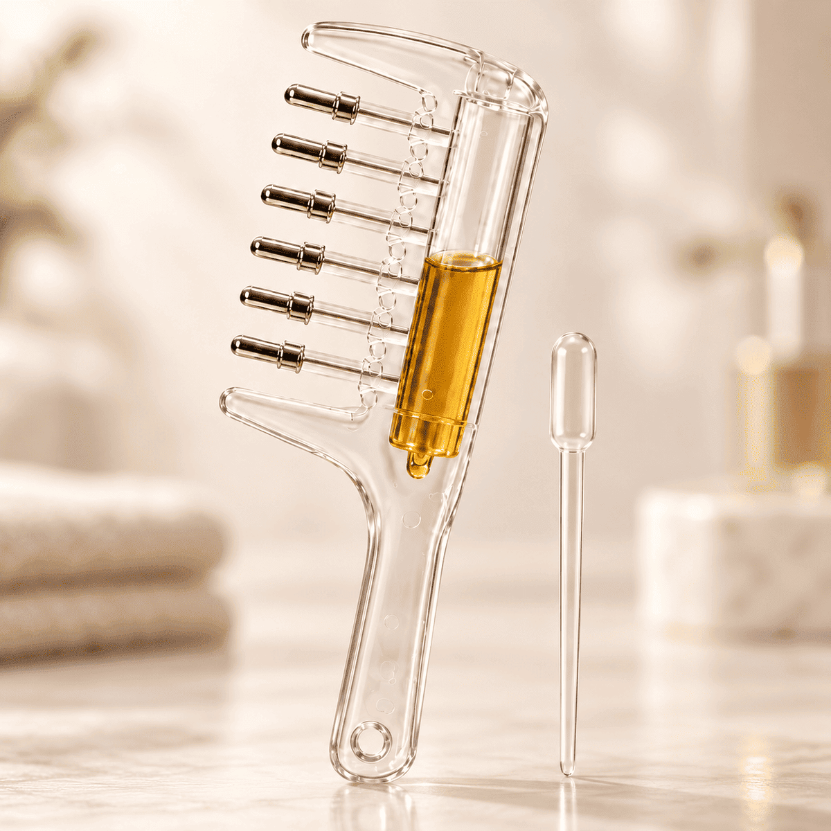 2 in 1 Hair Oil Comb & Scalp Massager – Scalp Oil Applicator