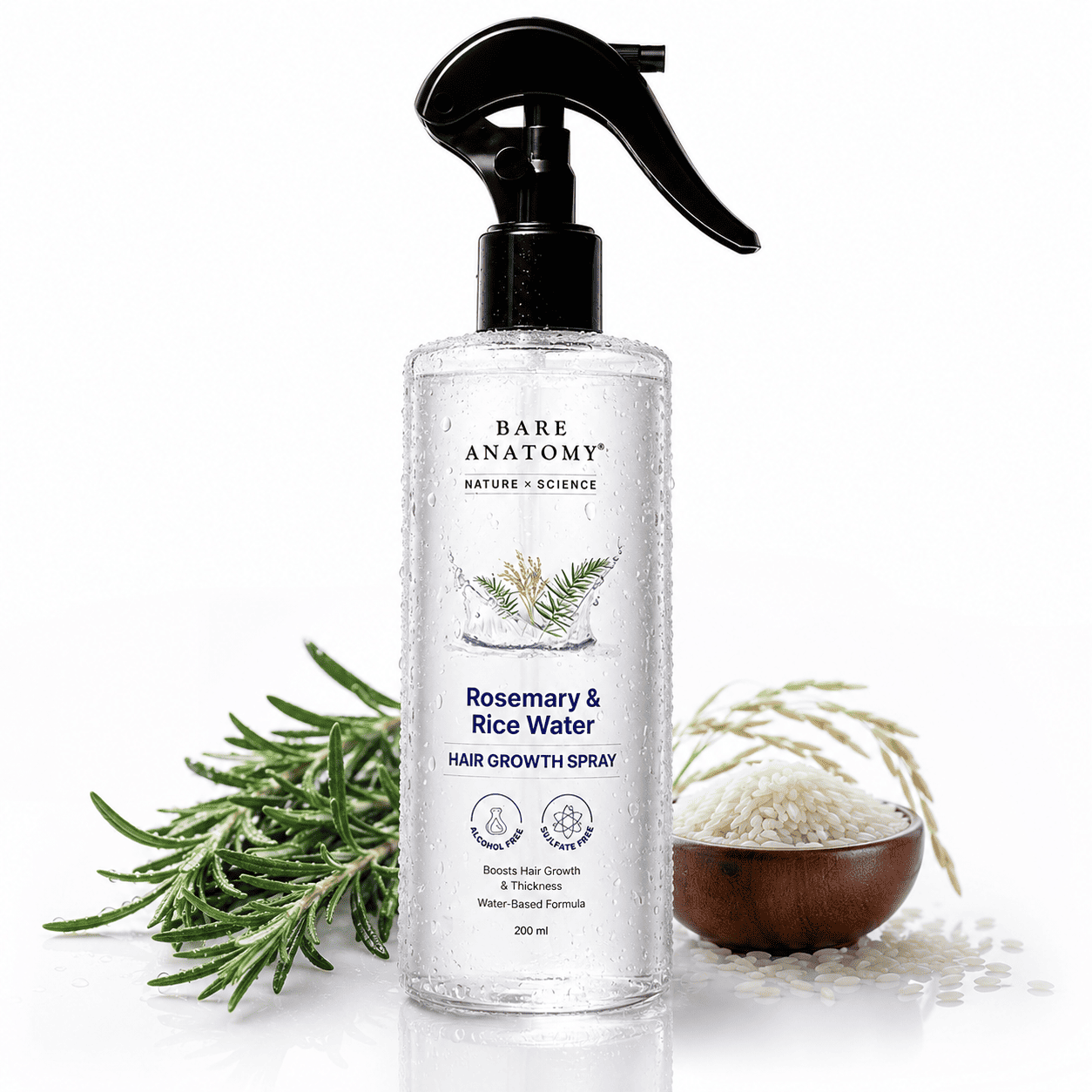 Rosemary & Rice Water Hair Growth Spray – 200ml