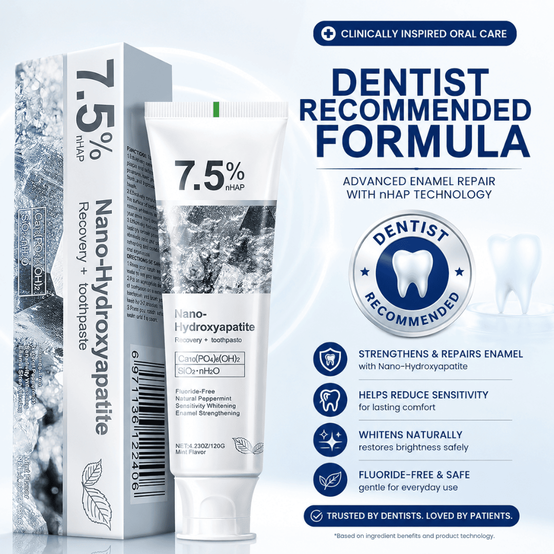 7.5% Hydroxyapatite Toothpaste + FREE Nano ToothBrush